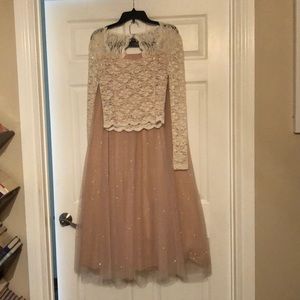 2 piece prom dress